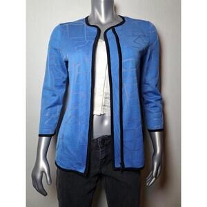 $298 MI SOOK  3/4 Sleeves Hook Closure Knit Cardigan Jacket Size XS